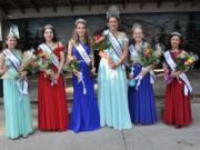 Amboy: The 2017 court at Amboy Territorial Days, from left: Princess Aubree McCoy, Princess Annabelle Melton, Princess Sierra Frasier, Queen Jessica Goff, Princess Sydney Page and Princess Veronica Porter.