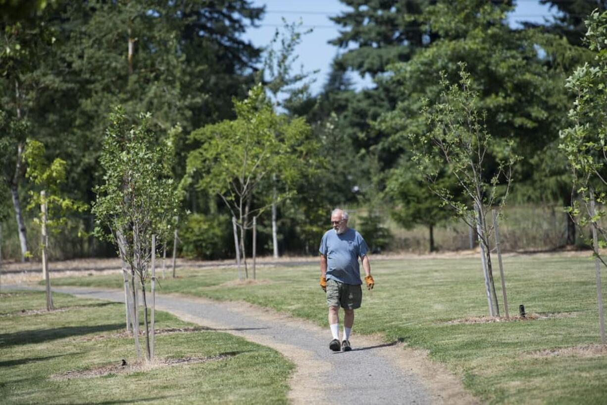 Gene Wigglesworth, chairperson of the First Place Neighborhood Association, is working to add a gazebo to First Place Park in Vancouver.