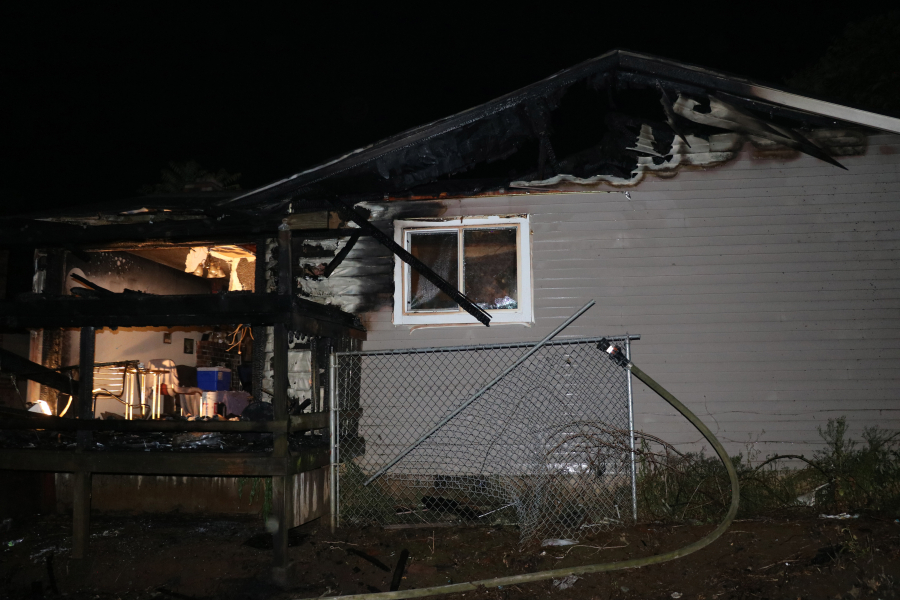 No one was hurt, and all of the home’s four cats were recovered, in a fire that heavily damaged this duplex Sunday night at the Sunset Terrace Apartments, 3102 Kauffman Ave. Heat from a cooling hibachi-style grill left on a tablecloth started the fire.