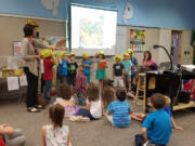 Washougal: Author Gretchen McLellan taught Hathaway Elementary School students in kindergarten through second grade about change and coping with loss during a visit in June.