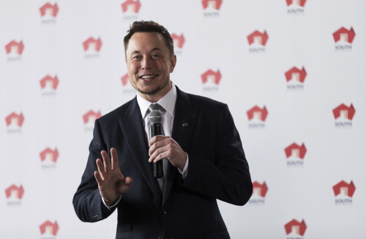 Tesla CEO Elon Musk talks Friday about the development of the worlds biggest lithium-ion battery in Adelaide, Australia.