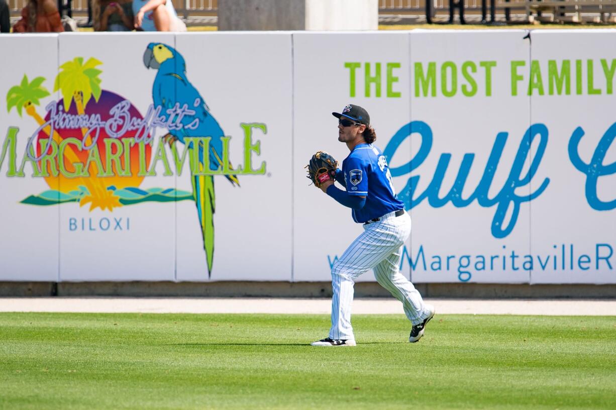 Biloxi outfielder Clint Coulter, a Union High graduate.