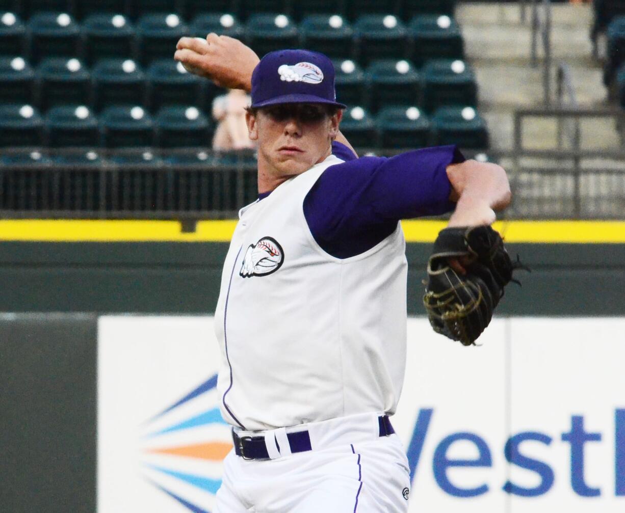 Winston-Salem Dash pitcher Ian Hamilton, a graduate of Skyview High School and product of Washington State.