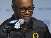 Oregon head coach Willie Taggart is trying to change the culture both on and off the field for the Ducks. Mark J.