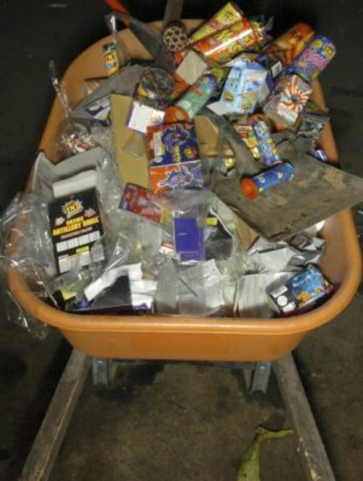 Clark County officials are reminding residents to clean up the trash and residue left over from their fireworks.