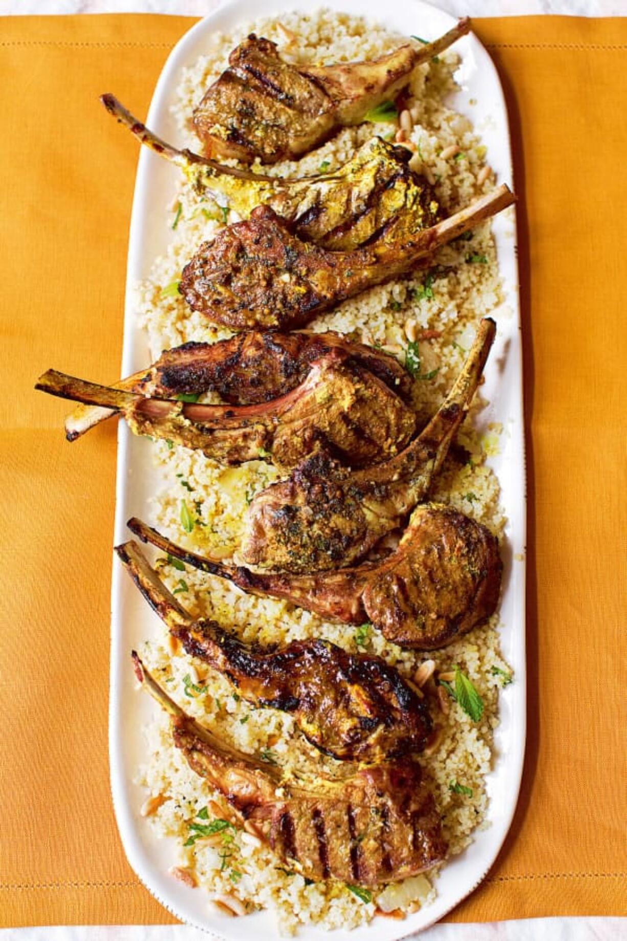 Moroccan Grilled Lamb Chops. (Reprinted from Cooking for Jeffrey. Copyright 2016 by Ina Garten. Photographs by Quentin Bacon.