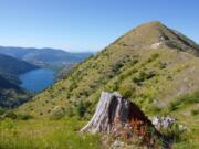 Castle Lake and Ridge, a view north.