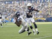 Seattle Seahawks wide receiver Kasen Williams (18) has made several acrobatic catches in two preseason games. Jae C.