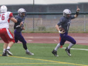 Robbie Meadors, celebrating a touchdown last season, joins Michael Taras and Ammon Garrison as Heritage captains.