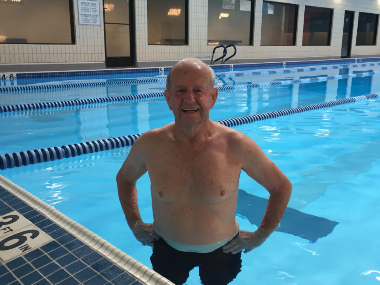 Willard “Wink” Lamb, who trains at Lake Shore Athletic Club in Hazel Dell, is the owner of 49 world and 104 national records in swimming for various age groups.