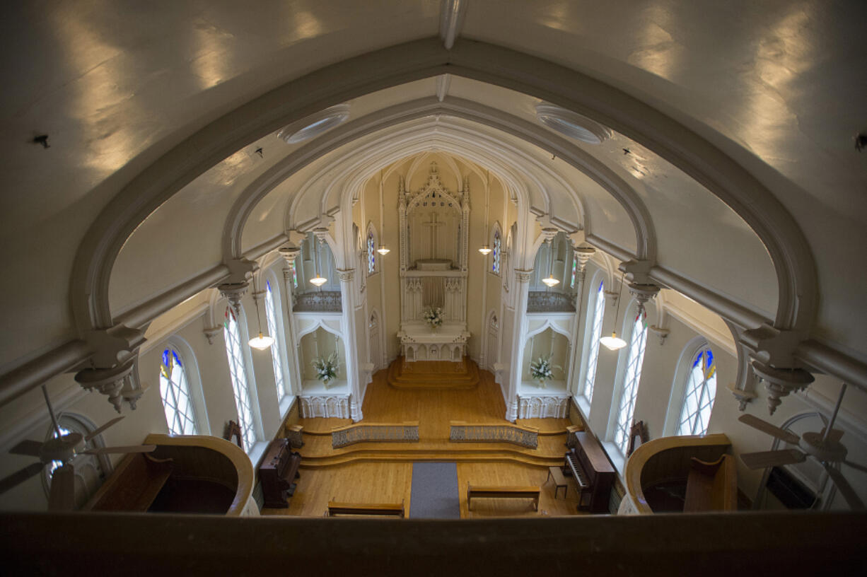 The interior of the Providence Academy chapel is a stop on one of several tours and walks offered by the Fort Vancouver National Trust next week.