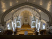 The interior of the Providence Academy chapel is a stop on one of several tours and walks offered by the Fort Vancouver National Trust next week.