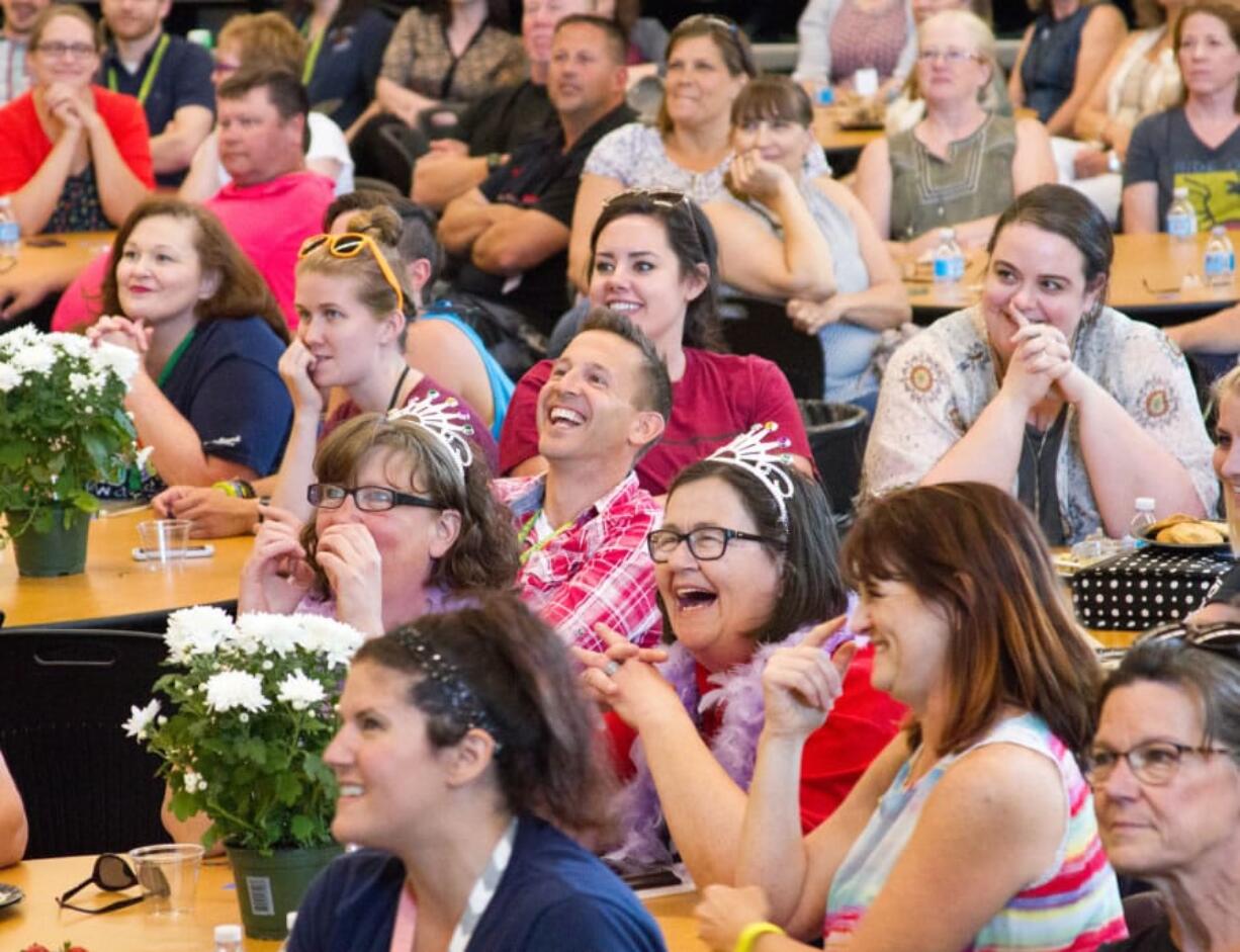 Woodland: Woodland Public Schools honored employees during an annual end of year celebratory luncheon, which featured the district handing out awards to employees and hosting its first ever video competition, where staffers could team up to create music videos.