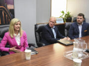 Republican state Representatives Vicki Kraft, left, Paul Harris and Brandon Vick look back at the long sessions in Olympia with The Columbian’s Editorial Board.