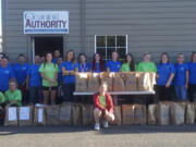 Orchards: Employees of The Cleaning Authority in Vancouver collected about 400 pounds of food themselves, and about 2,800 pounds of food from clients to donate to FISH of Vancouver.