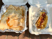 Photos by Rachel Pinsky AndraLea Mack serves up breakfast burritos, breakfast tacos and quesadillas from the Mack Shack food cart at the Columbia Food Park in downtown Vancouver.