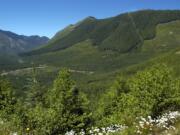 This photo taken in 2005 looks west from Forest Road 26 northeast of Spirit Lake toward Goat Mountain, the area where Ascot Resources Ltd. of Vancouver, B.C., is seeking to drill exploratory holes to study the possibility of mining for minerals such as copper, gold and molybdenum. The U.S. Forest Service recently issued a draft decision to consent to the work on the Gifford Pinchot National Forest despite heavy opposition from environmental groups and U.S. Sen. Maria Cantwell, D-Wash.