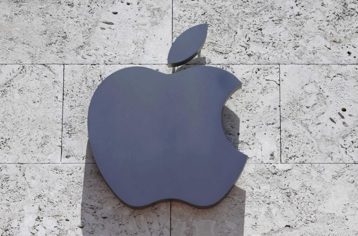 This Tuesday, Aug. 8, 2017, photo shows the Apple logo at a store in Miami Beach, Fla. Apple has set Sept. 12, 2017, as the date for an annual post-Labor Day showcase. Much of the anticipation is swirling around whether Apple will show off a dramatically different type of iPhone with a sleeker and even bigger screen to celebrate the device’s 10th anniversary. Even if such a device is unveiled, Apple will also likely reveal upgrades to last year’s iPhone 7 and iPhone 7 Plus.