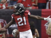 Falcons cornerback Desmond Trufant (21) is determined to get Atlanta back to the Super Bowl this season.