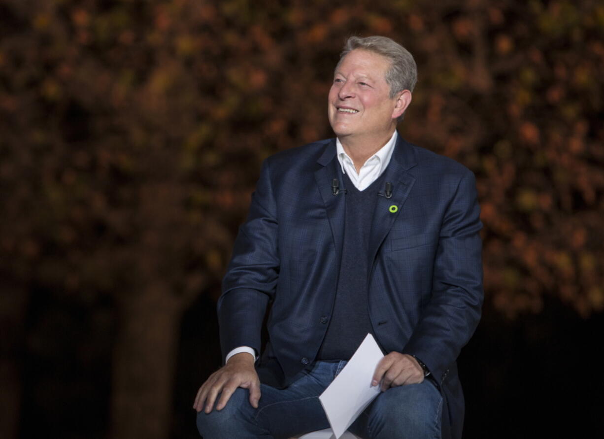 This image released by Paramount Pictures shows Al Gore in “An Inconvenient Sequel: Truth to Power.” (Jensen Walker/Paramount Pictures via AP)