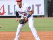 Taylor Ard, Prairie High grad playing for the Double-A Jacksonville Jumbo Shrimp, affiliated with the Miami Marlins.