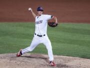 Camas High grad Tyler Hallead, pitcher for Lakewood Blue Claws in the Philadelphia Phillies organization.