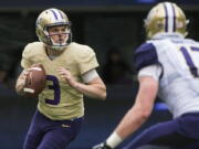 Washington quarterback Jake Browning (3).