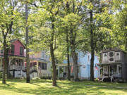 Several of the summer cottages at the Pittsburgh Tarentum Campmeeting Association.