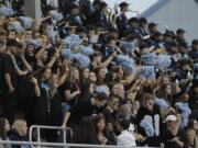 Hockinson fans at game vs. Prairie.