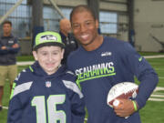 Salmon Creek: Ayden, a 14-year-old Vancouver resident with cancer, received a special trip to Seattle to visit the Seahawks, where he attended a practice and preseason game and got to meet Tyler Lockett, whose jersey Ayden was wearing during the visit.