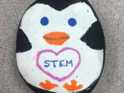 Clark College The Clark College penguin shows its love for STEM (science, technology, engineering and math) education.