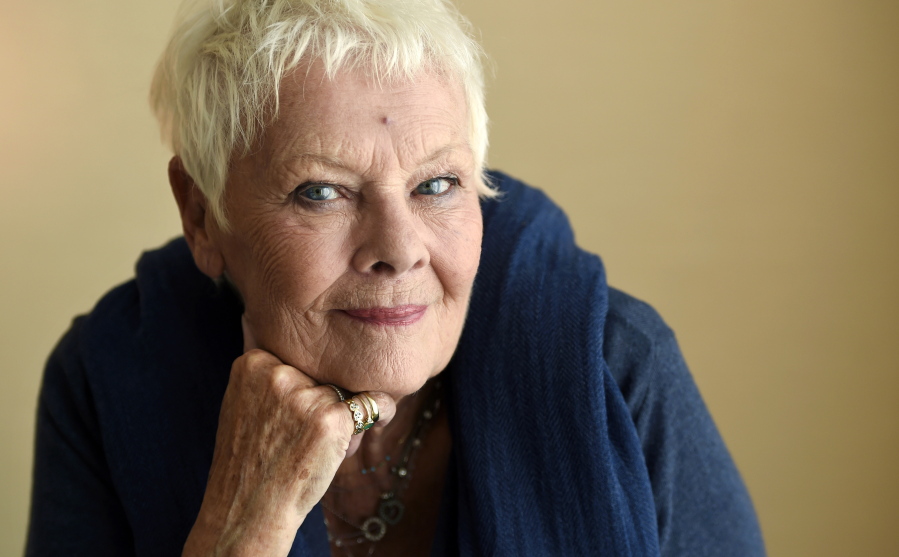 In this Sept. 11, 2017 photo, Judi Dench, a cast member in the film “Victoria and Abdul,” poses for a portrait during the Toronto International Film Festival in Toronto.