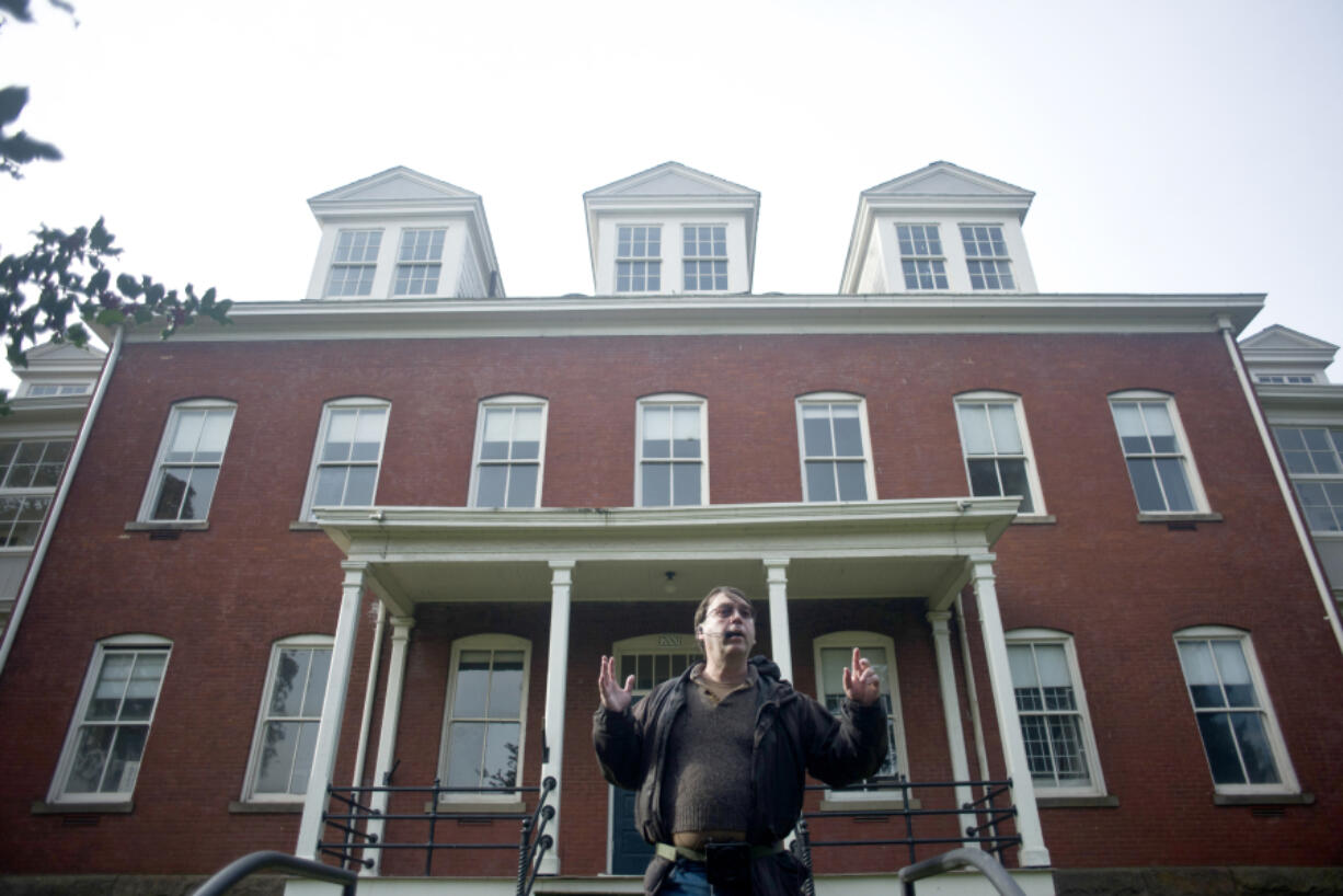 Historian Jeff Davis tells a tale about spending the night in the haunted Post Hospital at Fort Vancouver during the Spirit Tales Walking Tour in October. He’s back with more spooky stories this season.