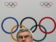 International Olympic Committee President Thomas Bach speaks at a press conference after the 128th IOC session in Kuala Lumpur, Malaysia. After a debacle in Boston, the U.S. Olympic Committee turned to Los Angeles to host the Olympics. That city commissioned a poll showing 88 percent of its residents supported bringing the Olympics back to Southern California. That overarching public support has been a cornerstone of the city’s bid, even though there are questions about whether anyone in Los Angeles is all that excited about an event that is still 11 years away.