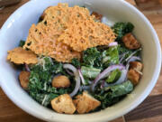 The kale caesar salad at The Mighty Bowl.