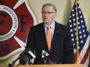 Governor Jay Inslee chose the Vancouver Firefighters Local 452 to call on Washington’s congressional delegation to oppose a tax reform proposal that he said would hurt Washington taxpayers.