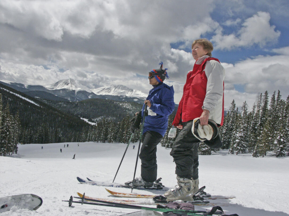 Groomed blue runs and sunny skies make great skiing at Keystone Resort.