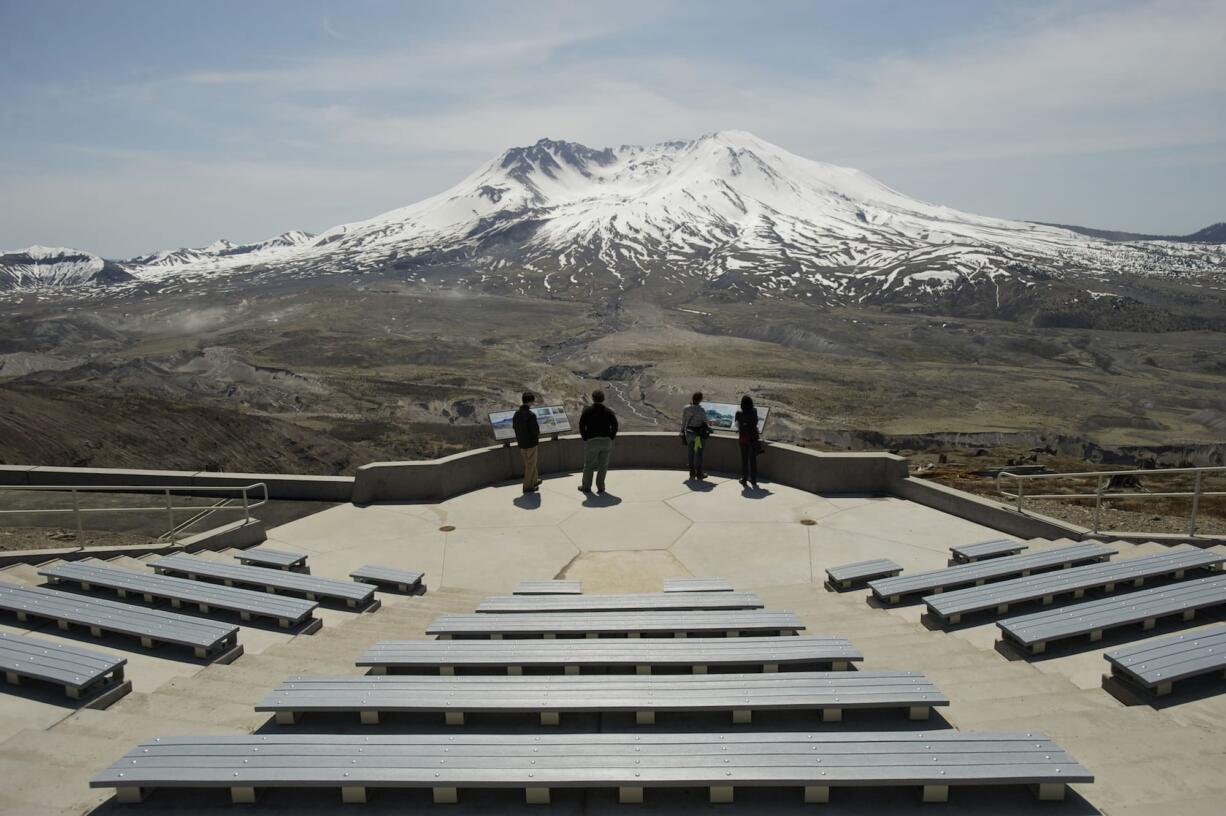 The amphitheater at the Johnston Ridge Observatory in 2012, when it opened for public use.