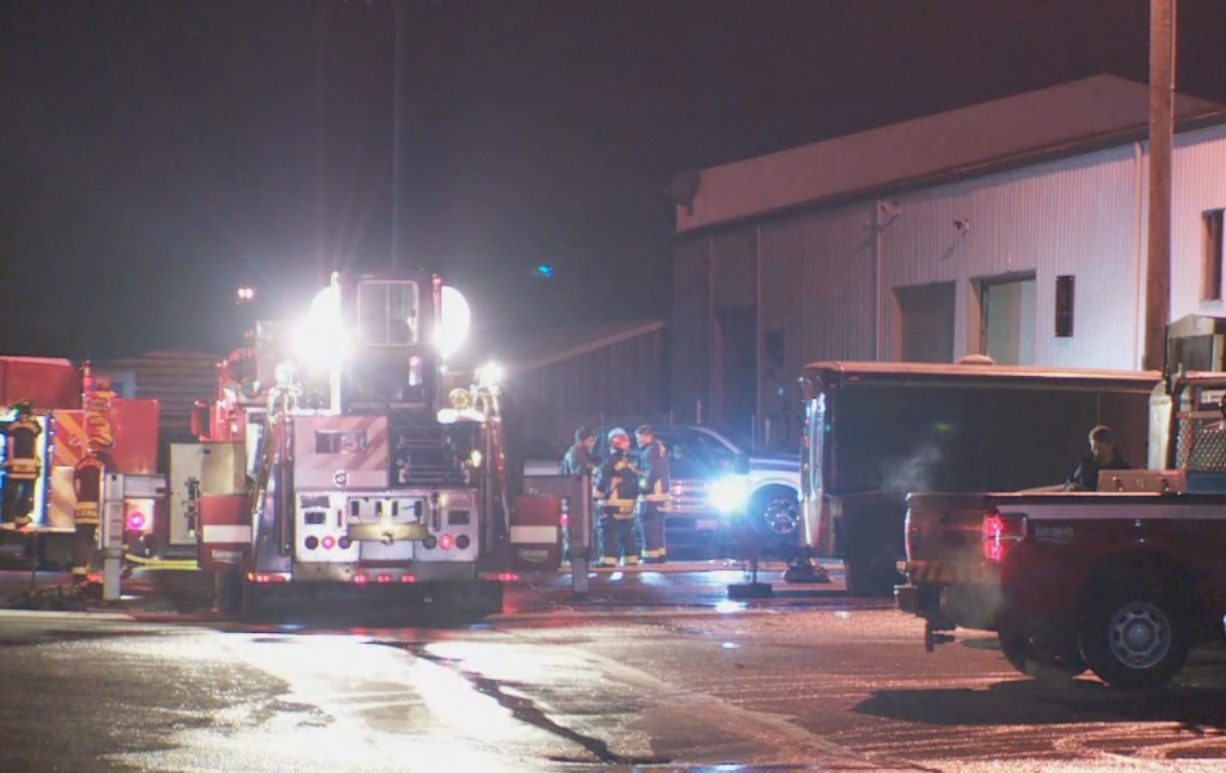 A fire broke out at Dreamline Cabinets early Oct. 31.