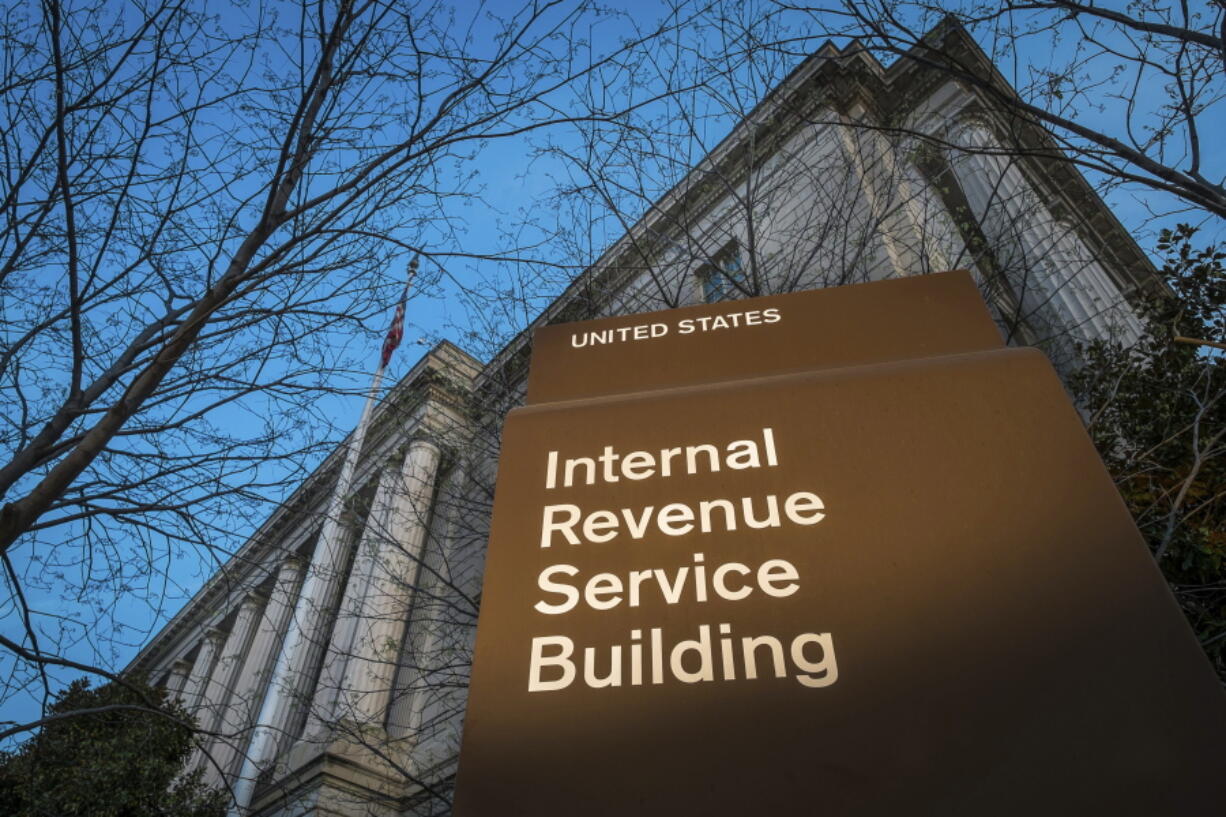 The headquarters of the Internal Revenue Service in Washington.  (AP Photo/J.