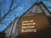 The headquarters of the Internal Revenue Service in Washington.  (AP Photo/J.