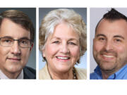 Washougal mayoral candidates: Dan Coursey, Molly Coston, Paul Godin