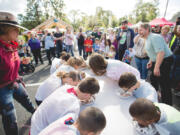 Washougal: Brooklyn Scott won the pie-eating contest for a second straight year at the 27th annual Riverside Apple Festival, which raises money for Riverside Christian School.