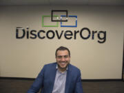 DiscoverOrg CEO Henry Schuck, whose company is one of the fastest growing in the county, is pictured in his downtown office. The CEO says he hopes to lead the company to go public in a few years.