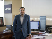 DiscoverOrg CEO Henry Schuck, whose company is one of the fastest growing in the county, is pictured in his downtown office.