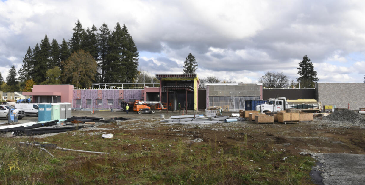 Construction of Rainier Springs Hospital in Salmon Creek began in the spring and will continue through the winter. The 72-bed psychiatric hospital is on track to open in the summer.