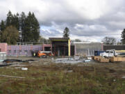 Construction of Rainier Springs Hospital in Salmon Creek began in the spring and will continue through the winter. The 72-bed psychiatric hospital is on track to open in the summer.