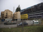 Construction continues on the 134th Street Lofts on recent morning. Kirkland Development, who is developing the lofts, said its single driveway for entry and exit won’t lead to a traffic bottleneck.