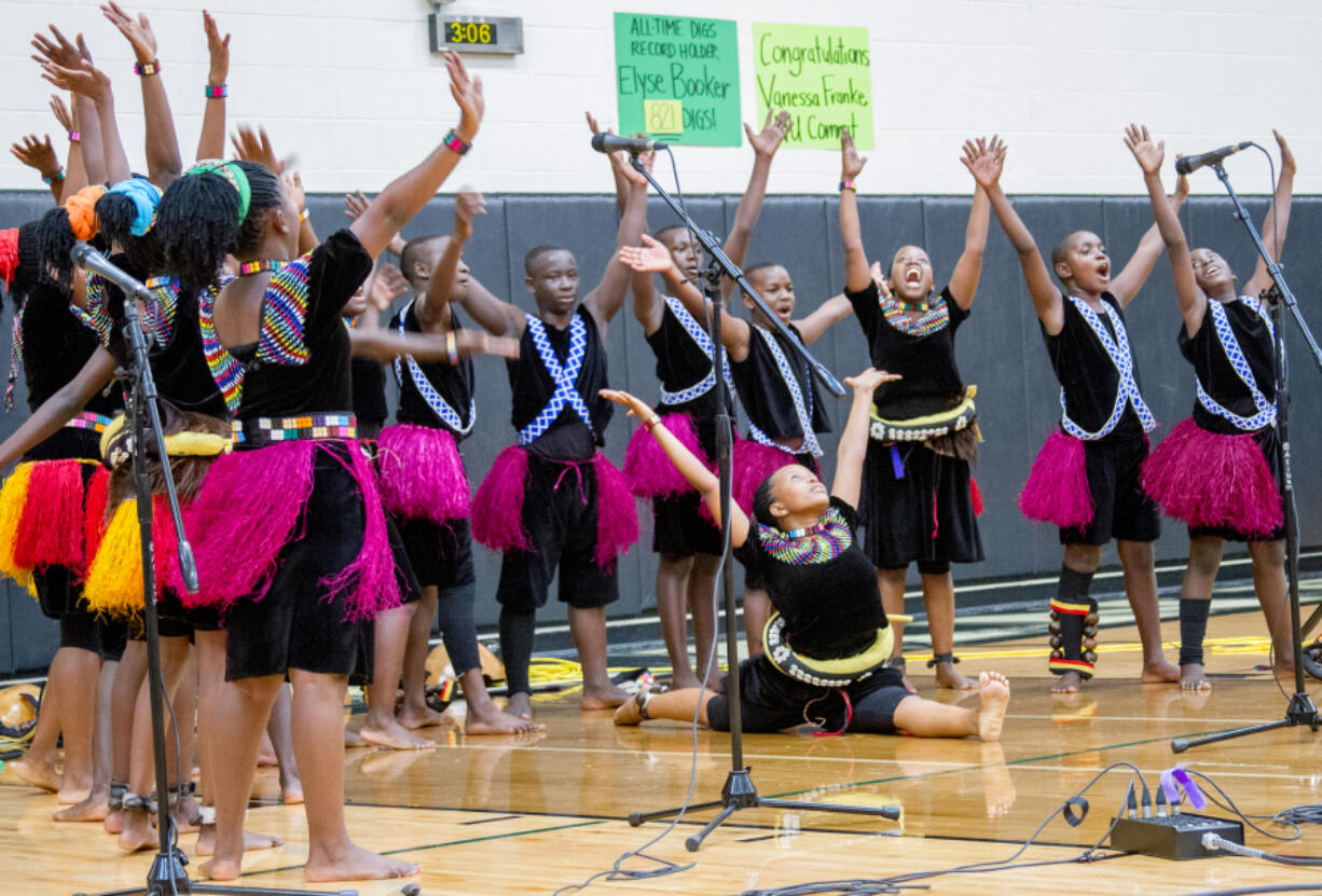 Woodland: The Ugandan performers range in age from 13-16 and spread awareness about Ugandan culture, as well as raise sponsorship support for the performers’ families and other children back home.