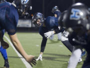 Hockinson football player Kyle Bracec (C) at a practice in Battle Ground Tuesday November 7, 2017.